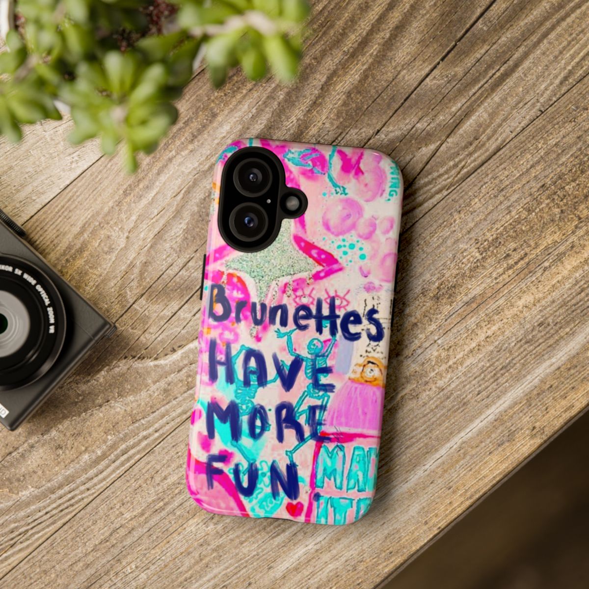 Brunettes Have More Fun iPhone 16 Tough Case