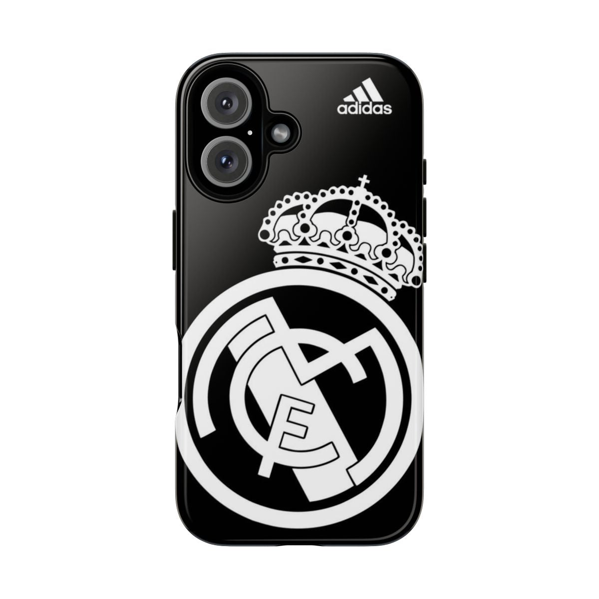 Real Madrid Black Logo iPhone 16 Tough Case