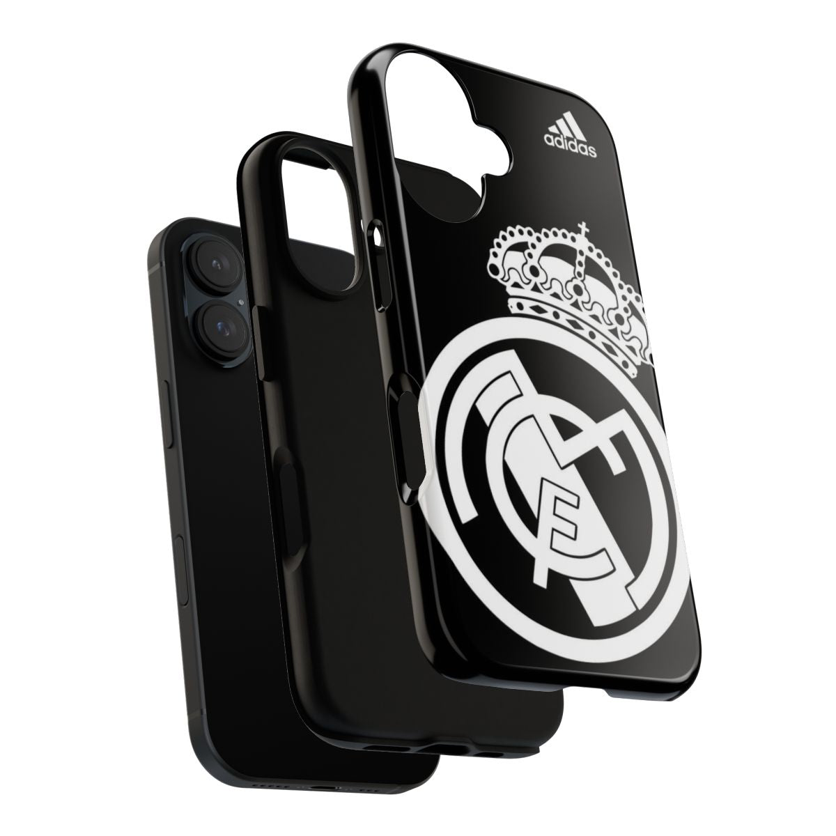 Real Madrid Black Logo iPhone 16 Tough Case